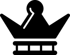 Orient Royal Crown Outline Icon Svg Set, Free Vectors File